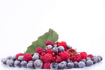 fresh fruits isolated on white