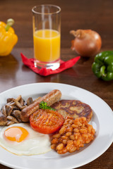 English vegetarian breakfast