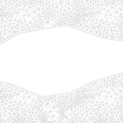 Modern wedding invitation with ornamental borders