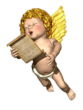 little Angel singing christmas song