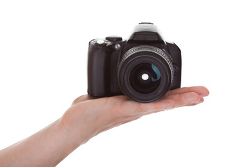 Male Hand Holding Camera
