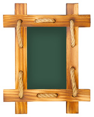 Old chalk board with wood frame