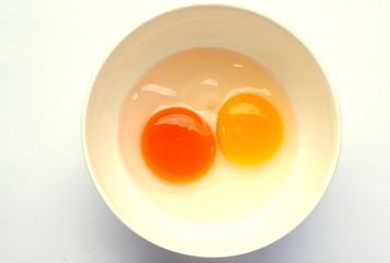 chicken's egg, duck's egg