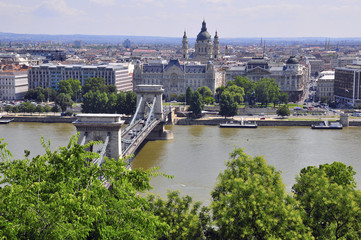 Fototapeta na wymiar Most Łańcuchowy w Budapeszcie