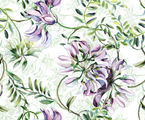 Vetch Seamless Pattern