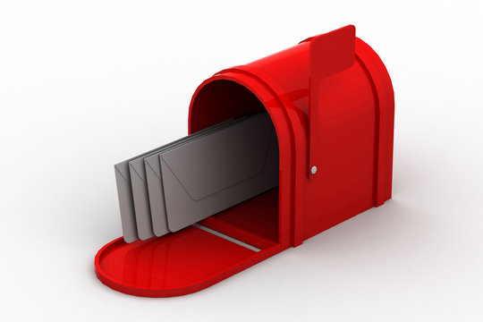 mail box with letters