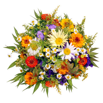 Bunter Blumenstrau&szlig; aus dem Bauerngarten