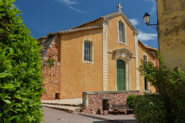 Traditional French ochre church