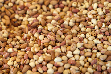 dried cereal seeds and fruits