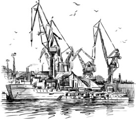 industrial seaport