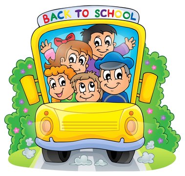 Image with school bus theme 2