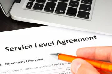 Fotobehang Service Level Agreement Contract © eccolo