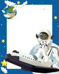 The space journey - happy and funny mood