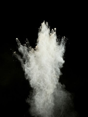 launched colorful powder