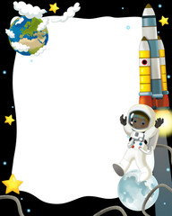 The space journey - happy and funny mood