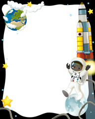 The space journey - happy and funny mood