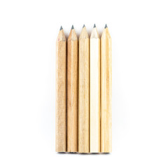 Wooden Pencil isolated on white background