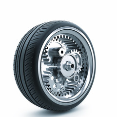 Driving wheel. Concept