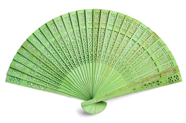 Green spanish fan