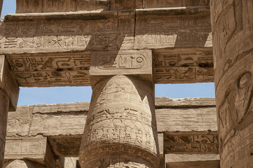 Luxor Egypt hieroglyphics