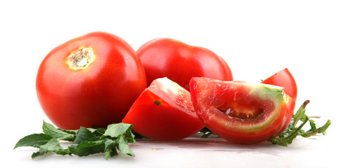 tomato on white