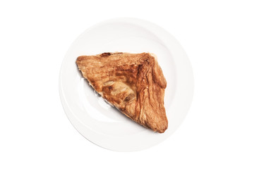 Delicious freshly baked pie,isolated with clipping paths