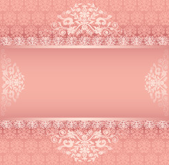 background with ornament with pink stripe for posts