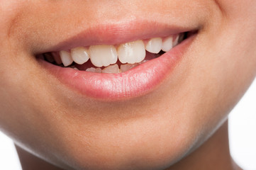 Fototapeta premium Close Up of Boy's Mouth.