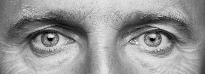 Foto op Aluminium Panorama of men's eyes © alekleks