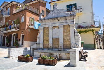 Great Fountain. Roseto Valfortore. Puglia. Italy.
