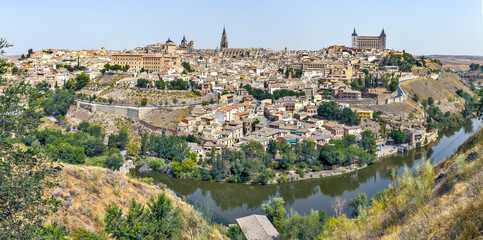 Toledo with river Tajo
