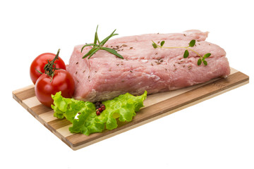Raw pork meat