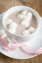 Fototapeta na wymiar Cup of Hot Chocolate with marshmallows