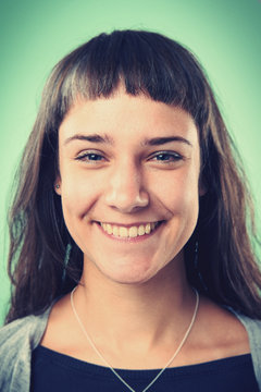 smiling portrait woman