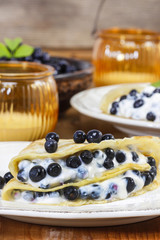 Pancakes with blueberries