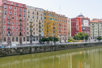 Buildings in Bilbao city