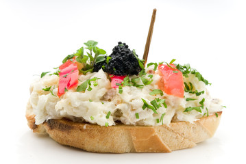 pincho de atun y mayonesa