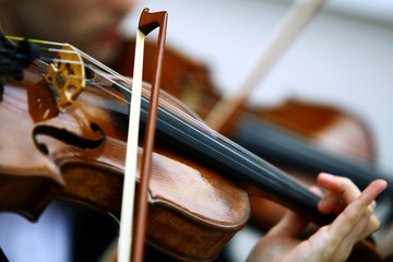 Playing viola