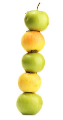 sweet apples, isolated on white