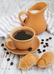 coffee and croissant