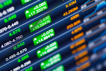 Obraz premium Boosting of the stock market