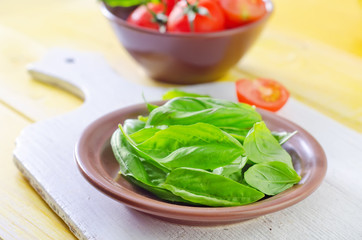 basil and tomato