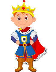 Kid with king costume