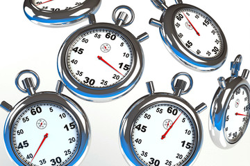 Naklejka premium Stoppuhren