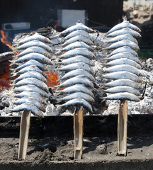 Espetos de Sardinas.