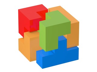 Fototapeta premium cube