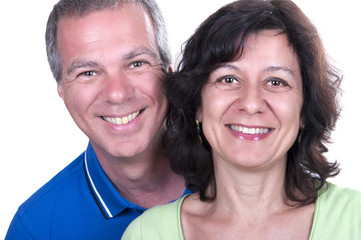 Portrait Of Happy Senior Couple Smiling
