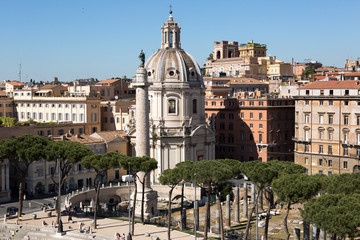 Fototapeta na wymiar Panoramiczny widok na Rzym