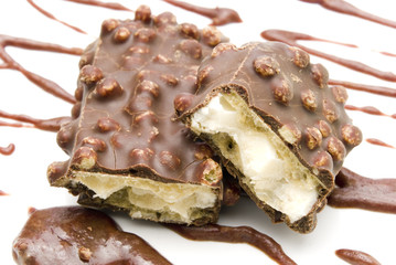 oblea de chocolate