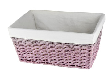 Obraz premium Wicker basket isolated on white